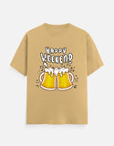C-Labs Happy Weekend Classic Crew T-Shirt Beige Front_1_c_51_ba6434ec-8a6f-4a18-b2b7-6ee868863d23