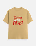 C-Labs Survival of the Fittest Classic Crew T-Shirt Beige Front_1_c_51_bae04149-2730-467c-91ab-e7bf8f81c002