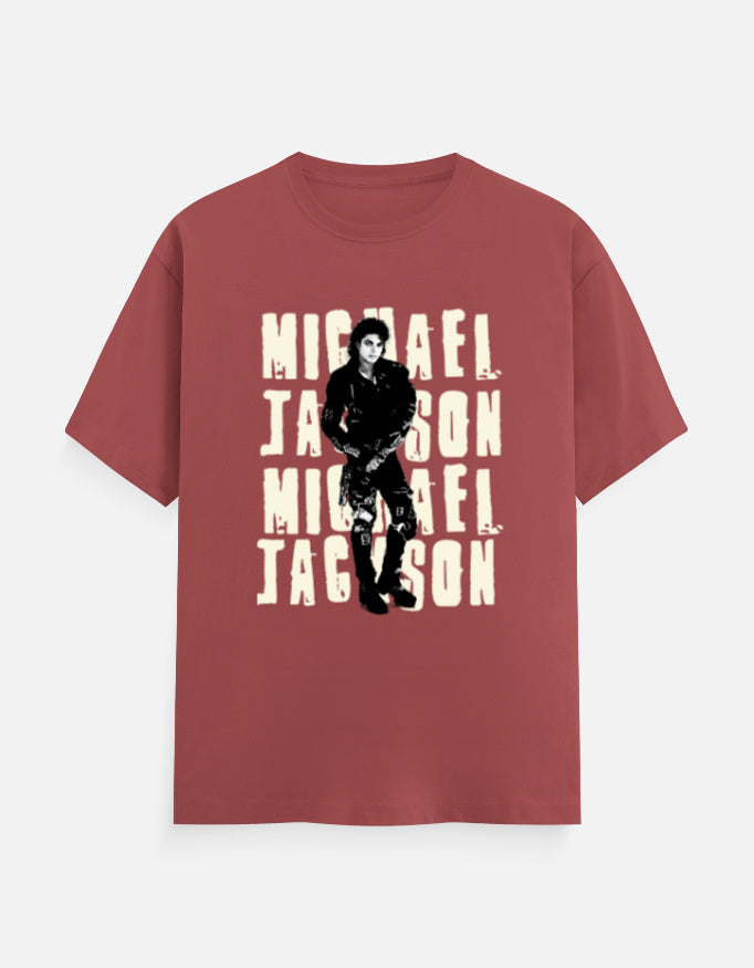 C-Labs Michael Jakson Classic Crew T-Shirt Coral Front_1_c_52_02ca2aeb-5d58-4658-bc11-4519dd793f3d