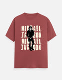 C-Labs Michael Jakson Classic Crew T-Shirt Coral Front_1_c_52_02ca2aeb-5d58-4658-bc11-4519dd793f3d