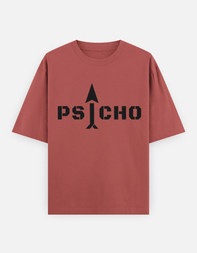 C-Labs PSYCHO Oversized Classic T-Shirt Coral Front_1_c_52_0da6dcf8-c804-48e4-bdf5-424e60ee8ebb