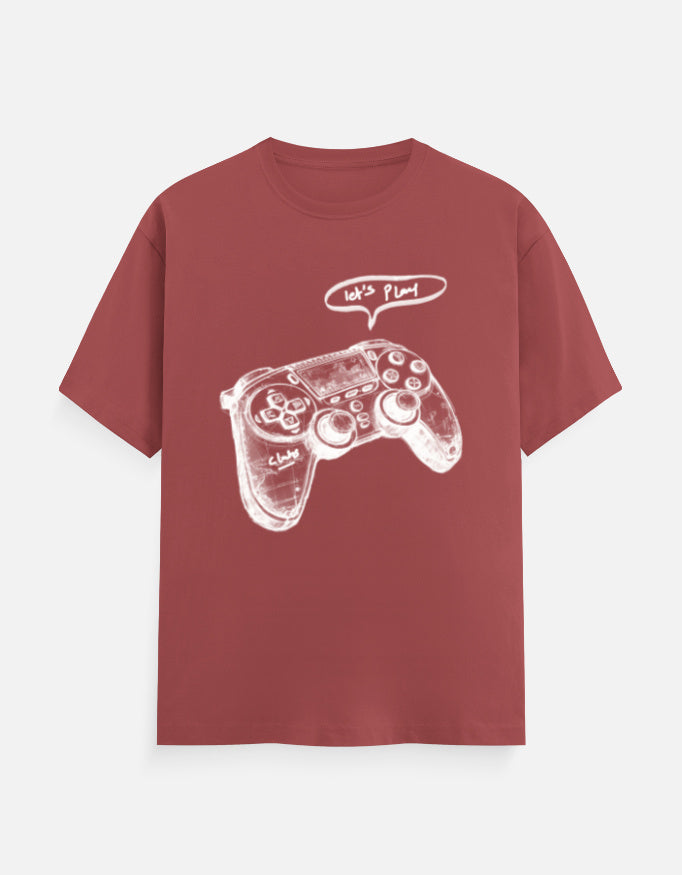 C-Labs Let's Play Classic Crew T-Shirt Coral Front_1_c_52_140fabdc-ee57-41ea-a8c1-e18ba19deecc