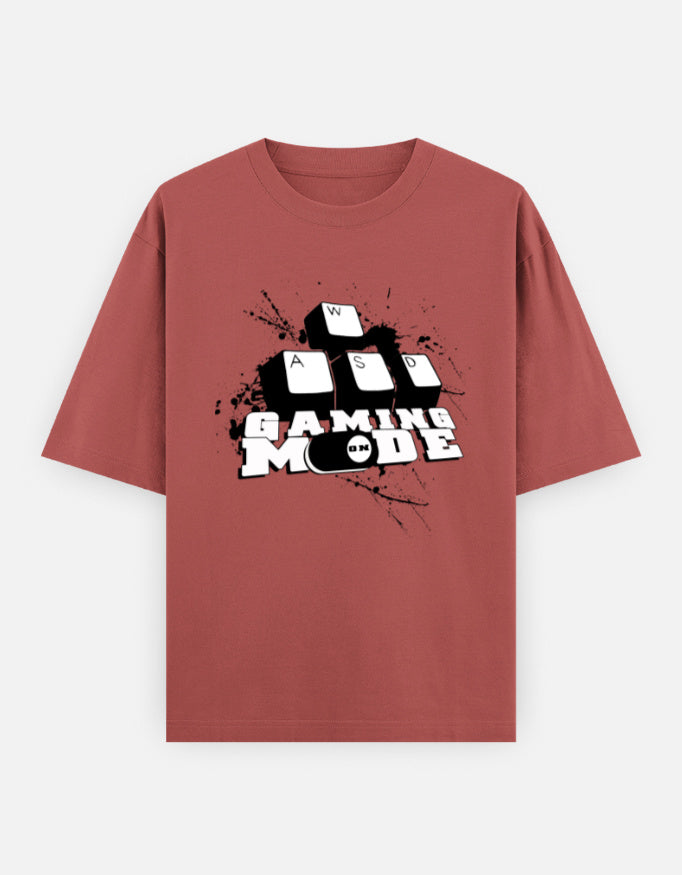C-Labs Gaming Mode On Oversized Classic T-Shirt Coral Front_1_c_52_1d33d064-14f8-46ab-9d35-36fe0c363184