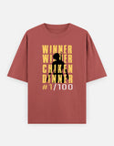 C-Labs WINNER WINNER CHICKEN DINNER Oversized Classic T-Shirt Coral Front_1_c_52_284c0fe3-42e5-4a20-8733-dc4f1ce2734b