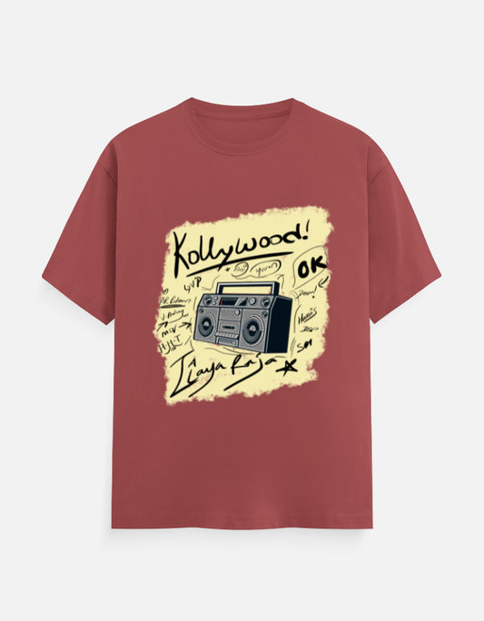 C-Labs Kollywood Music Classic Crew T-Shirt Coral Front_1_c_52_2e5b9143-ecf7-4800-8319-adf3d2dca176