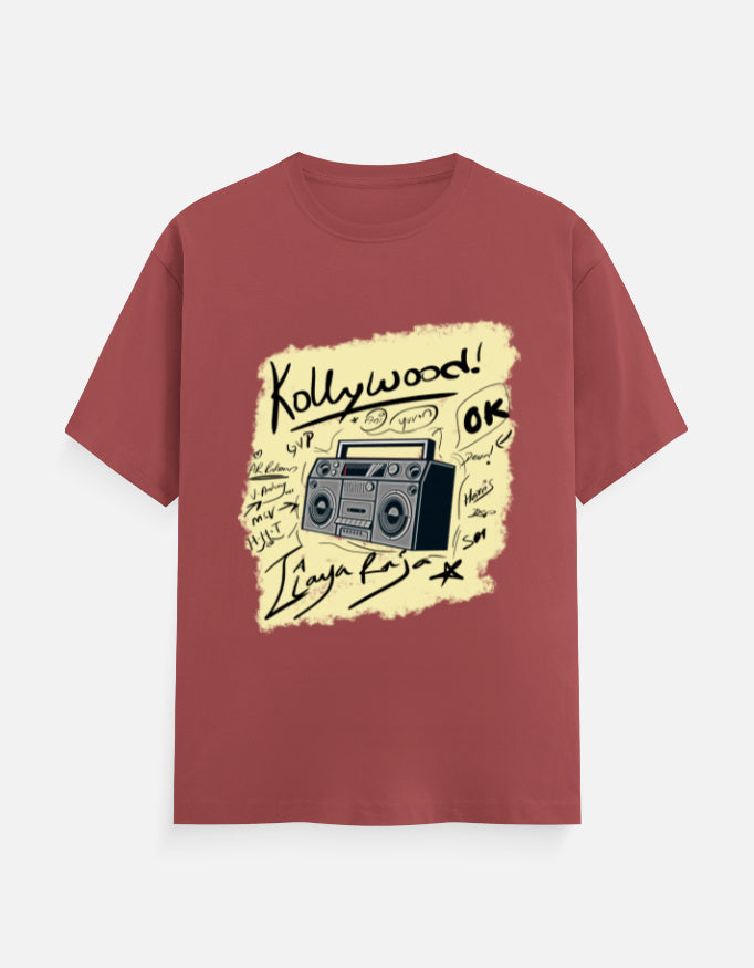 C-Labs Kollywood Music Classic Crew T-Shirt Coral Front_1_c_52_2e5b9143-ecf7-4800-8319-adf3d2dca176