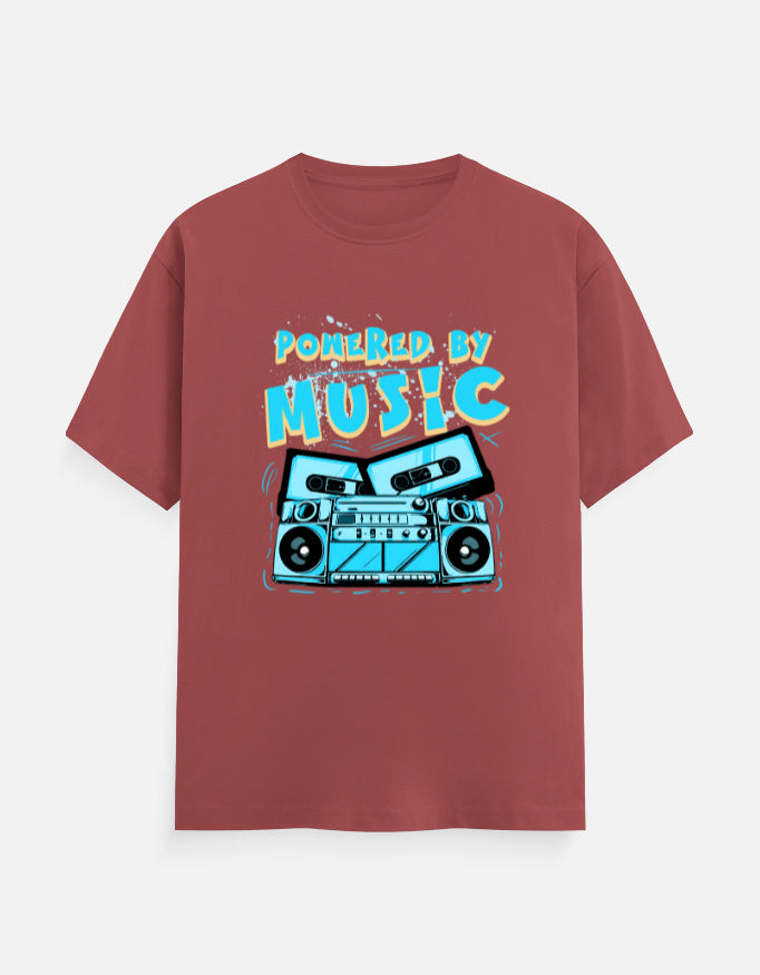C-Labs Powered By Music Classic Crew T-Shirt Coral Front_1_c_52_2f4195cc-8c9e-406b-b41d-36896fbae8ef