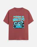 C-Labs Powered By Music Classic Crew T-Shirt Coral Front_1_c_52_2f4195cc-8c9e-406b-b41d-36896fbae8ef