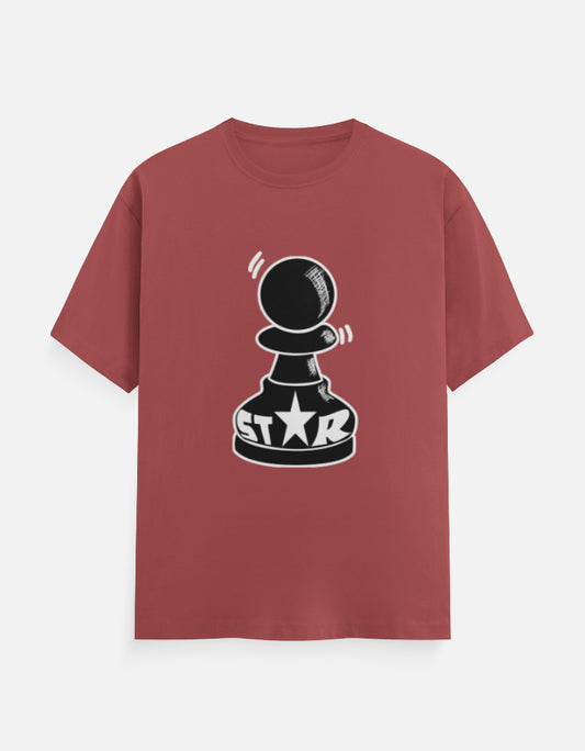C-Labs Pawn Star Classic Crew T-Shirt Coral Front_1_c_52_34b20063-51f2-4e2f-929f-67a199b4db3c