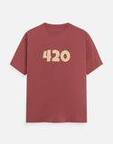 C-Labs 420 Classic Crew T-Shirt Coral Front_1_c_52_3c6e9a35-90b7-4123-9de9-9b3627a95b6d