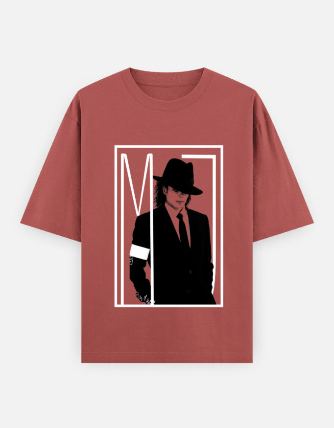 C-Labs Michael Jackson Oversized Classic T-Shirt Coral Front_1_c_52_420c8f4c-d3dc-4b34-bee5-1b61a829ec93
