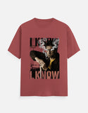 C-Labs I know I know Classic Crew T-Shirt Coral Front_1_c_52_55047346-1ee1-41b2-b4bd-d2a2282d3a1a