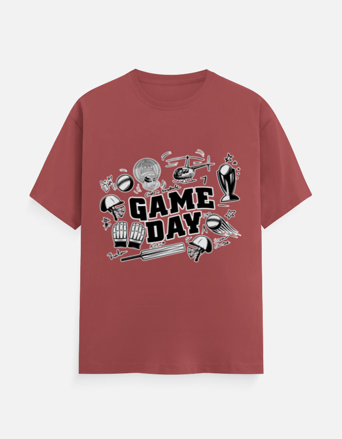 C-Labs Game Day CSK Theme Classic Crew T-Shirt Coral Front_1_c_52_71153b0d-8b62-487e-963d-14acb142bdc1