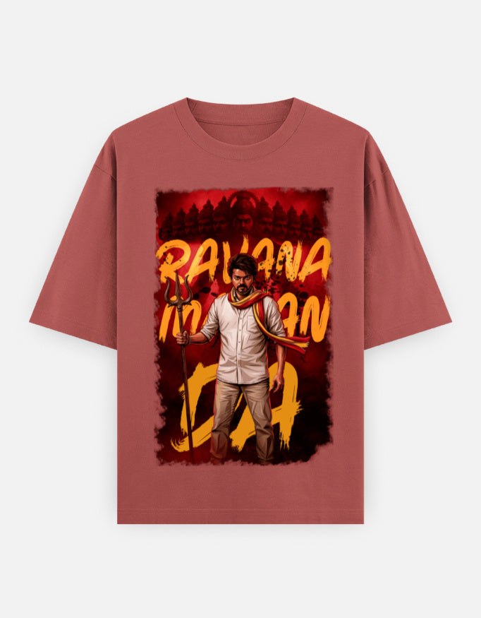 C-Labs Ravana Mavan Da Oversized Classic T-Shirt Coral Front_1_c_52_72394782-0e1b-425f-a034-94350d58414b