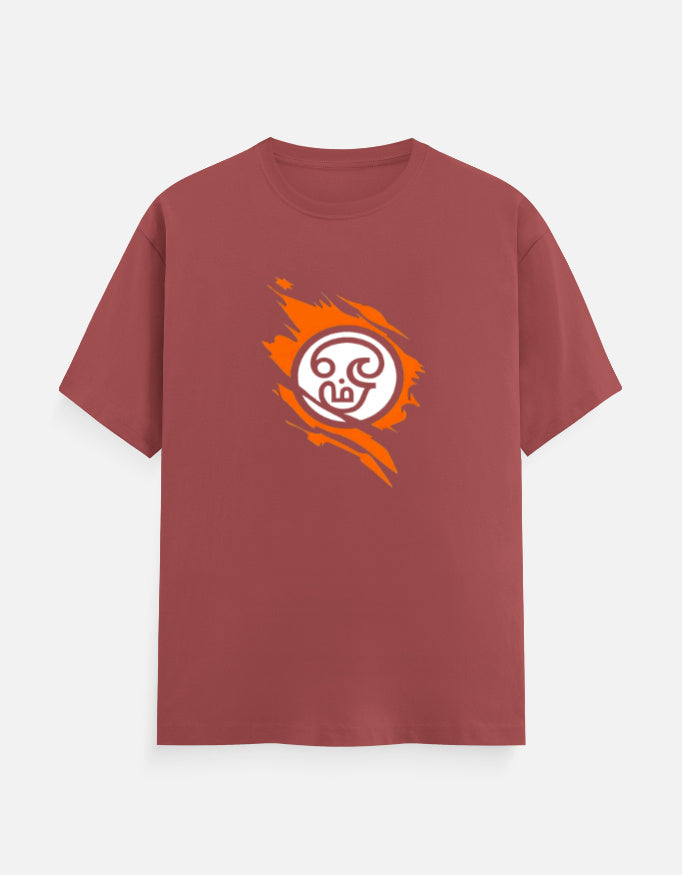 C-Labs Om Classic Crew T-Shirt Coral Front_1_c_52_745bb112-4f44-48a6-9fc5-abf9dc828ac9