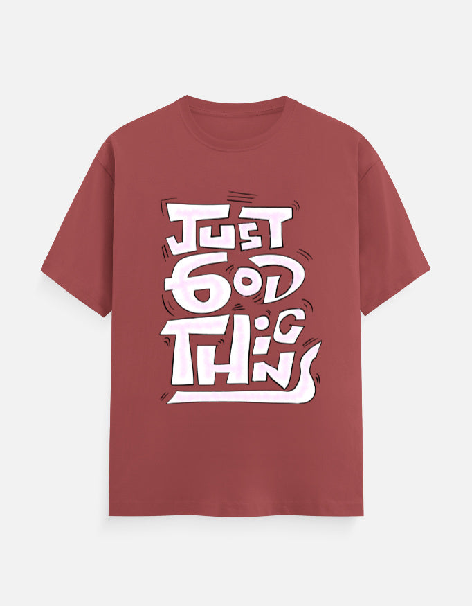 C-Labs Just God Things Classic Crew T-Shirt Coral Front_1_c_52_79445da2-6810-45c2-8291-3487a1e3de4a
