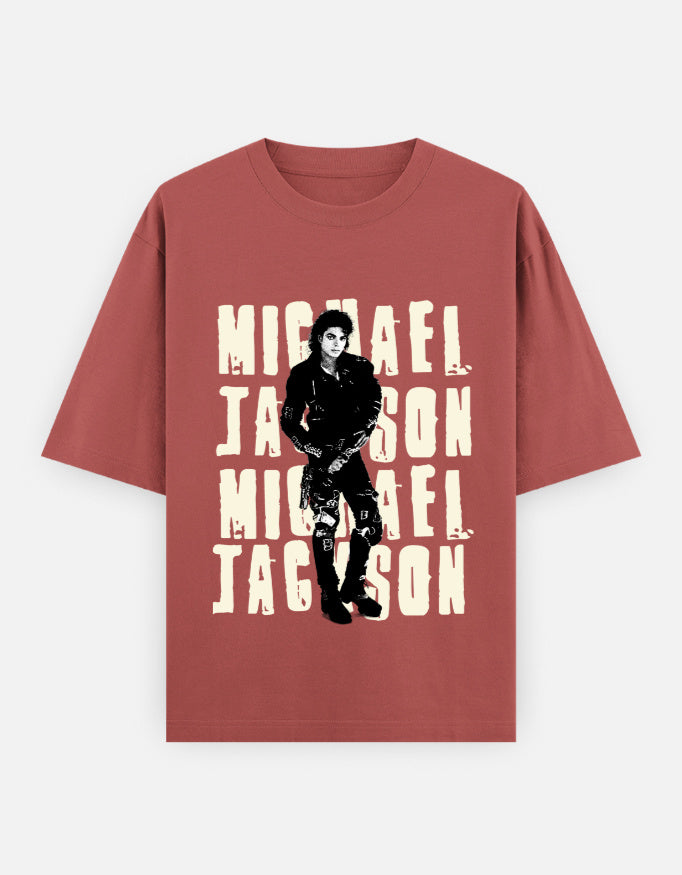 C-Labs Michael Jackson Oversized Classic T-Shirt Coral Front_1_c_52_7c395bad-e556-4461-abd0-0dd8c88a9396