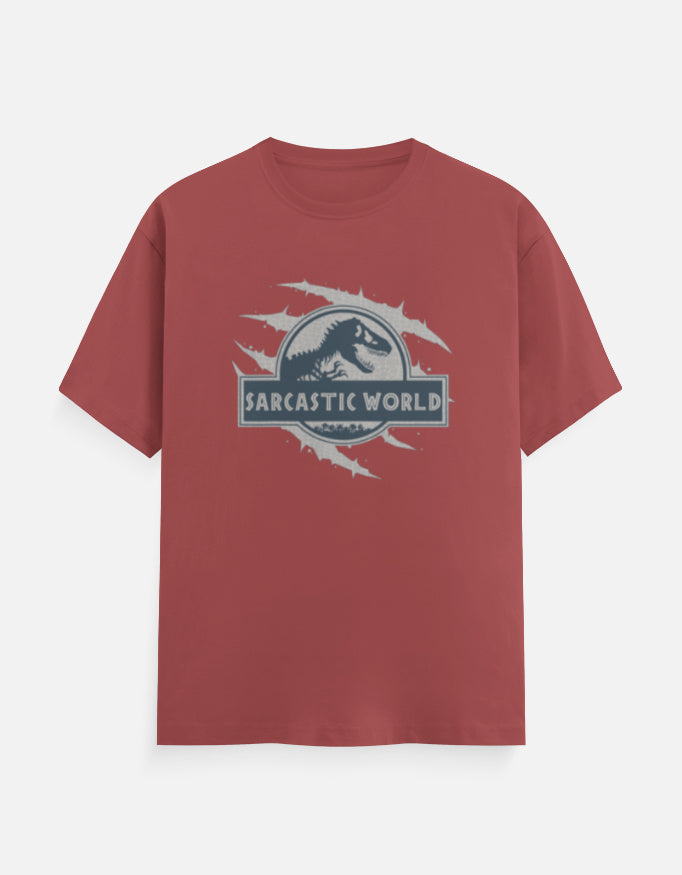 C-Labs Sarcastic World Classic Crew T-Shirt Coral Front_1_c_52_867af096-aecc-4164-8bad-0e9fd6dfa7f6