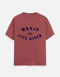C-Labs Music The Life Giver Classic Crew T-Shirt Coral Front_1_c_52_8d6adcac-8e89-4cf7-8d11-3928dd47fe3b