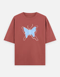 C-Labs Butterfly Oversized Classic T-Shirt Coral Front_1_c_52_9e0b48b2-c0f1-49fd-8e06-4a54644f1976