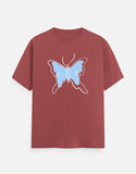 C-Labs Butterfly Classic Crew T-Shirt Coral Front_1_c_52_a5df61fa-e18f-447d-aa8c-6747db7d0f3d