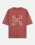 C-Labs Play Station XO Oversized Classic T-Shirt Coral Front_1_c_52_ad9cd6c9-5d0b-4763-9e2f-341643702226