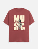 C-Labs Music Classic Crew T-Shirt Coral Front_1_c_52_af452691-aa0d-4083-acf5-531365473782
