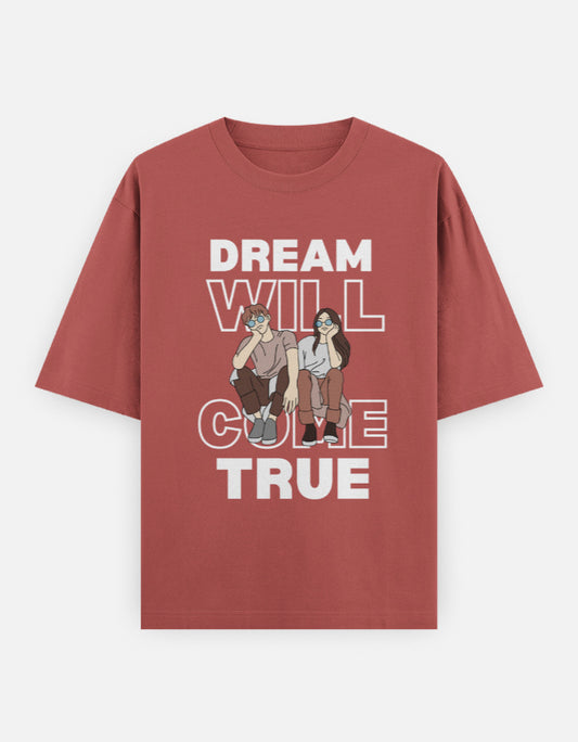 C-Labs Dream Will Come True Oversized Classic T-Shirt Coral Front_1_c_52_c85d176f-630e-4bb3-8eed-2075fb24cf08