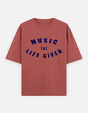 C-Labs Music The Life Giver Oversized Classic T-Shirt Coral Front_1_c_52_ce143f2b-9247-44c0-b34e-f207bdc94d7c