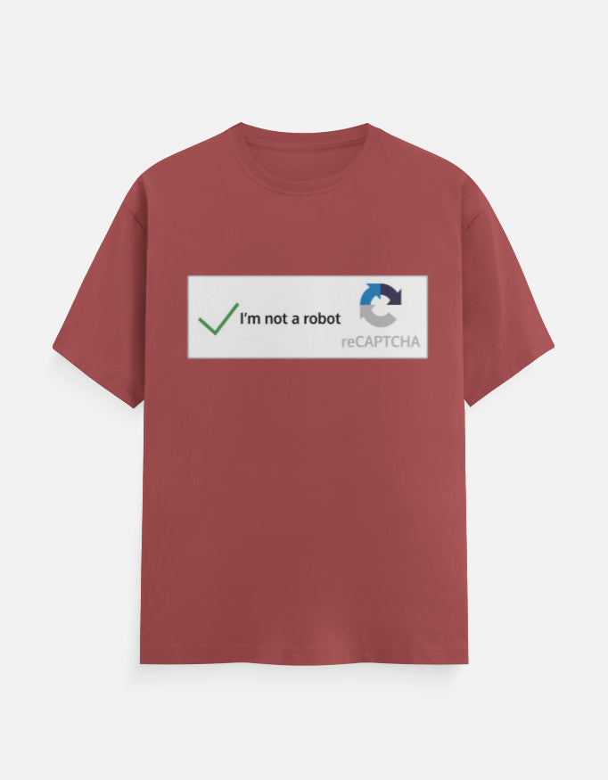 C-Labs I'm Not a Robot Classic Crew T-Shirt Coral Front_1_c_52_ef5e86ea-4303-4825-be9b-88bcf1e33cce