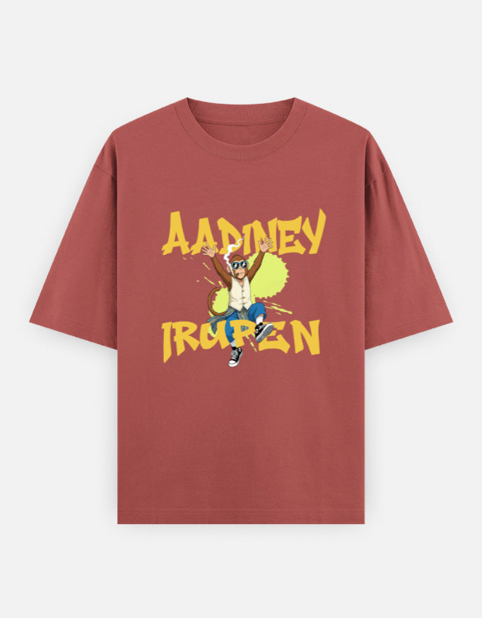 C-Labs Aadiney Irupen Oversized Classic T-Shirt Coral Front_1_c_52_f83543fd-5f13-4a28-8e12-c7d9a051cb65