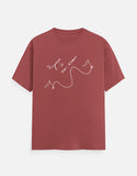 C-Labs Progress is non linear Classic Crew T-Shirt Coral Front_1_c_52_f835dc44-7f1e-499c-a1f5-4c973469aa7f