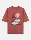 C-Labs This Girl Is Gorgeous Oversized Classic T-Shirt Coral Front_1_c_52_fa8d5d3a-997c-4802-807d-d83420e74f11
