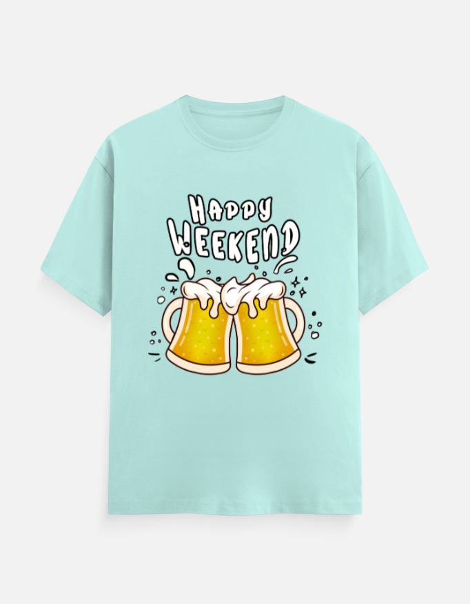 C-Labs Happy Weekend Classic Crew T-Shirt Mint Front_1_c_53_1b3ed8db-419d-4d65-8e5c-0ab116091ba0