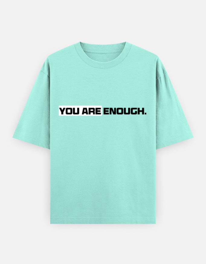 C-Labs You Are Enough Oversized Classic T-Shirt Mint Front_1_c_53_48b2fc78-46e5-4a93-baa7-b7b1fa6342fc
