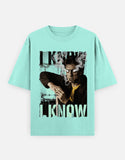 C-Labs I know I know Oversized Classic T-Shirt Mint Front_1_c_53_4dcce1b4-8c11-4c61-be77-2a889f0b0b70