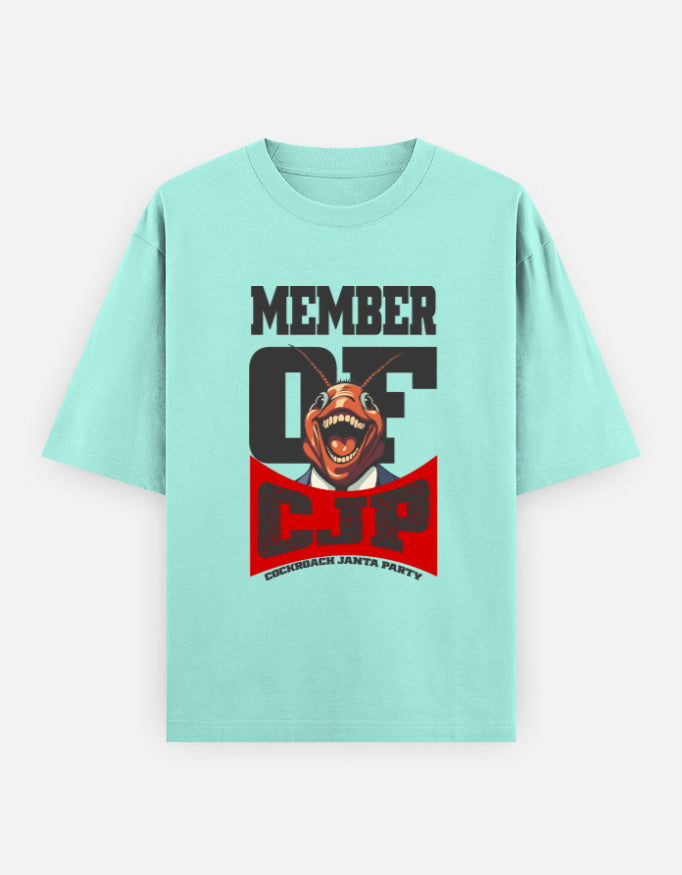 C-Labs Member of Cockroach Janatha Party Oversized Classic T-Shirt Mint Front_1_c_53_6a5af3e9-d766-47f0-b91f-9b23940d78b2