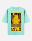 C-Labs Music Makes the Pain Fade Oversized Classic T-Shirt Mint Front_1_c_53_72108e02-df67-4b31-885d-4bb5c6cd3670