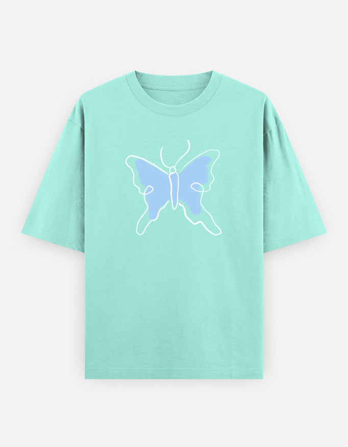 C-Labs Butterfly Oversized Classic T-Shirt Mint Front_1_c_53_7968b784-64f6-4b7a-ac69-9b11edfc86aa