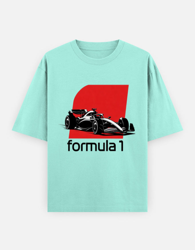 C-Labs Formula 1 Oversized Classic T-Shirt Mint Front_1_c_53_e4dfdd59-40cf-4e5b-8cd1-92384e760b0e