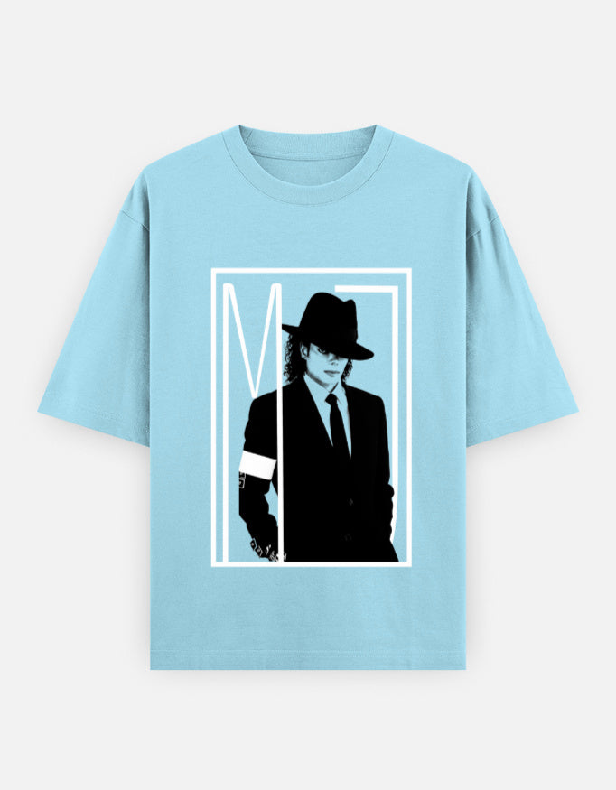 C-Labs Michael Jackson Oversized Classic T-Shirt Baby Blue Front_1_c_54_1b10dd67-37dd-4161-b4cb-60c5900e8b2a