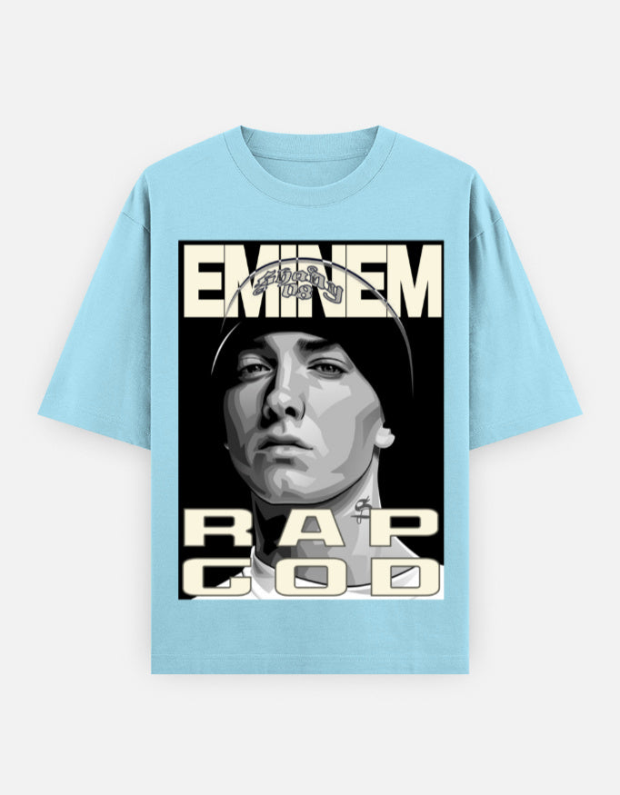 C-Labs Rap God Oversized Classic T-Shirt Baby Blue Front_1_c_54_6d4c1ac5-d4d6-4157-8e96-cd4ce1b5d20e