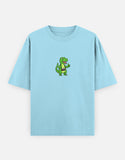C-Labs Photographer Dinosaur Oversized Classic T-Shirt Baby Blue Front_1_c_54_b506e60b-d985-4b79-85ab-834b87936edf