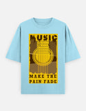 C-Labs Music Makes the Pain Fade Oversized Classic T-Shirt Baby Blue Front_1_c_54_b7acd791-d0eb-4ad6-9aca-8f953064b063