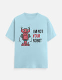 C-Labs I'm Not Your Robot Classic Crew T-Shirt Baby Blue Front_1_c_54