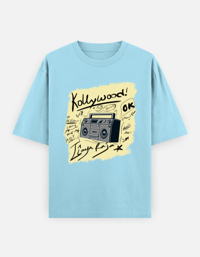 C-Labs Kollywood Music Oversized Classic T-Shirt Baby Blue Front_1_c_54_f867f7c3-e004-49b4-aad4-df975c1f264c