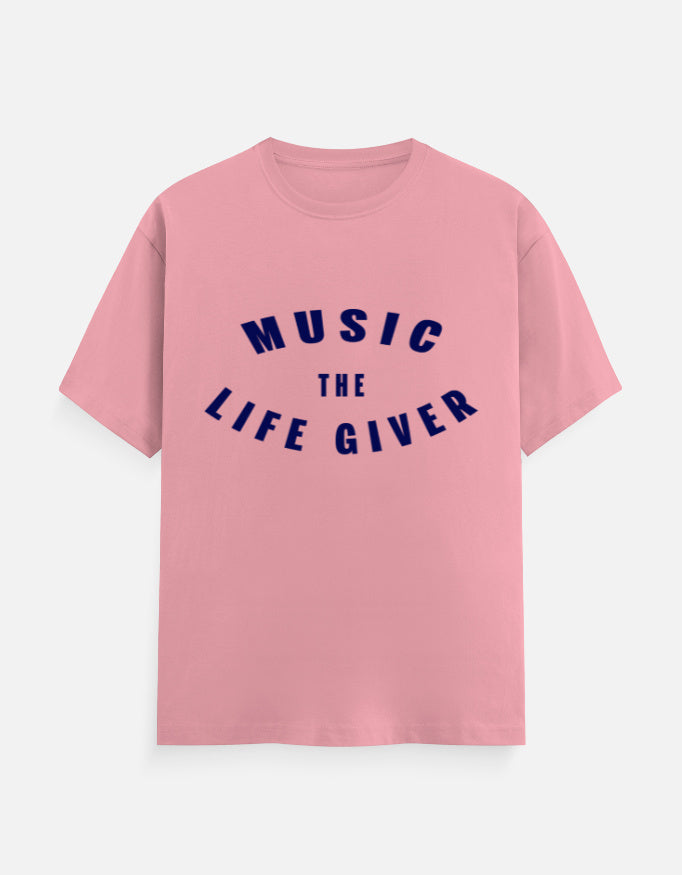 C-Labs Music The Life Giver Classic Crew T-Shirt Flamingo Front_1_c_56_1be92eda-2f09-4ea9-a3e3-9534da770164