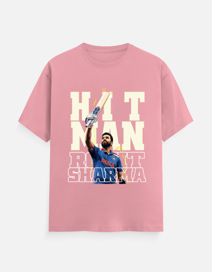 C-Labs Hit Man Rohit Sharma Classic Crew T-Shirt Flamingo Front_1_c_56_3cf96bce-725a-4be7-8a38-2aaf55d7b1bc