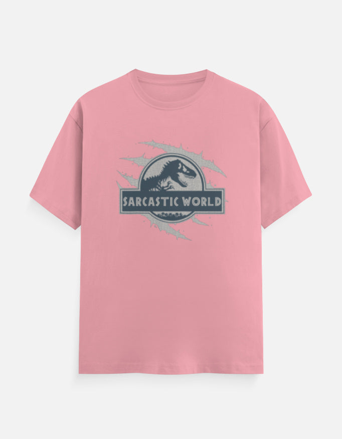 C-Labs Sarcastic World Classic Crew T-Shirt Flamingo Front_1_c_56_95ee2f83-63d1-4451-88ed-5658cb06c696