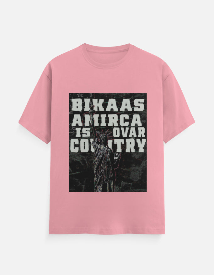 C-Labs Bikaas Amirca Is Ovar Country Classic Crew T-Shirt Flamingo Front_1_c_56_dd2a9372-5f0e-471b-9b68-1136df9e5739